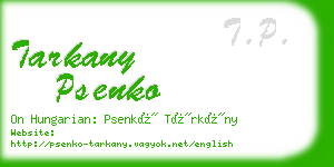 tarkany psenko business card